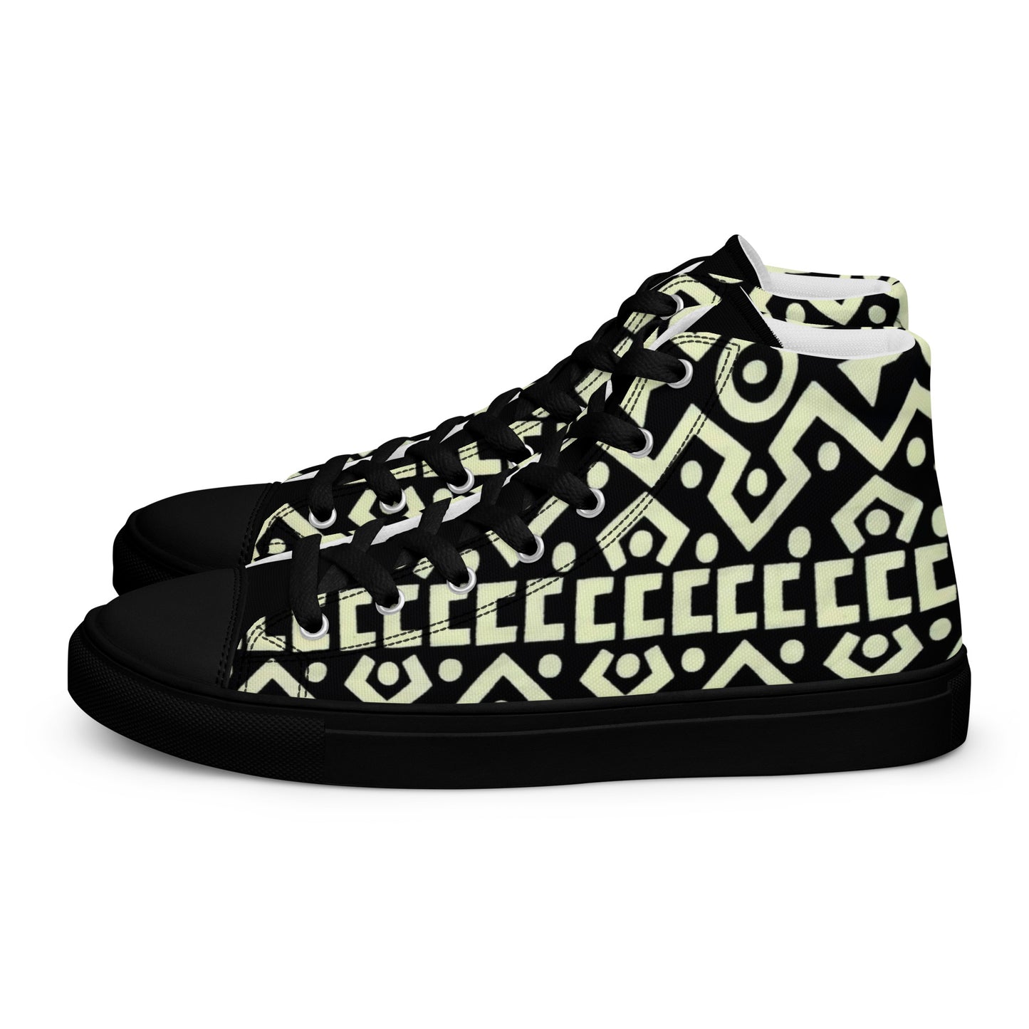 Bogolan Men’s high top canvas shoes