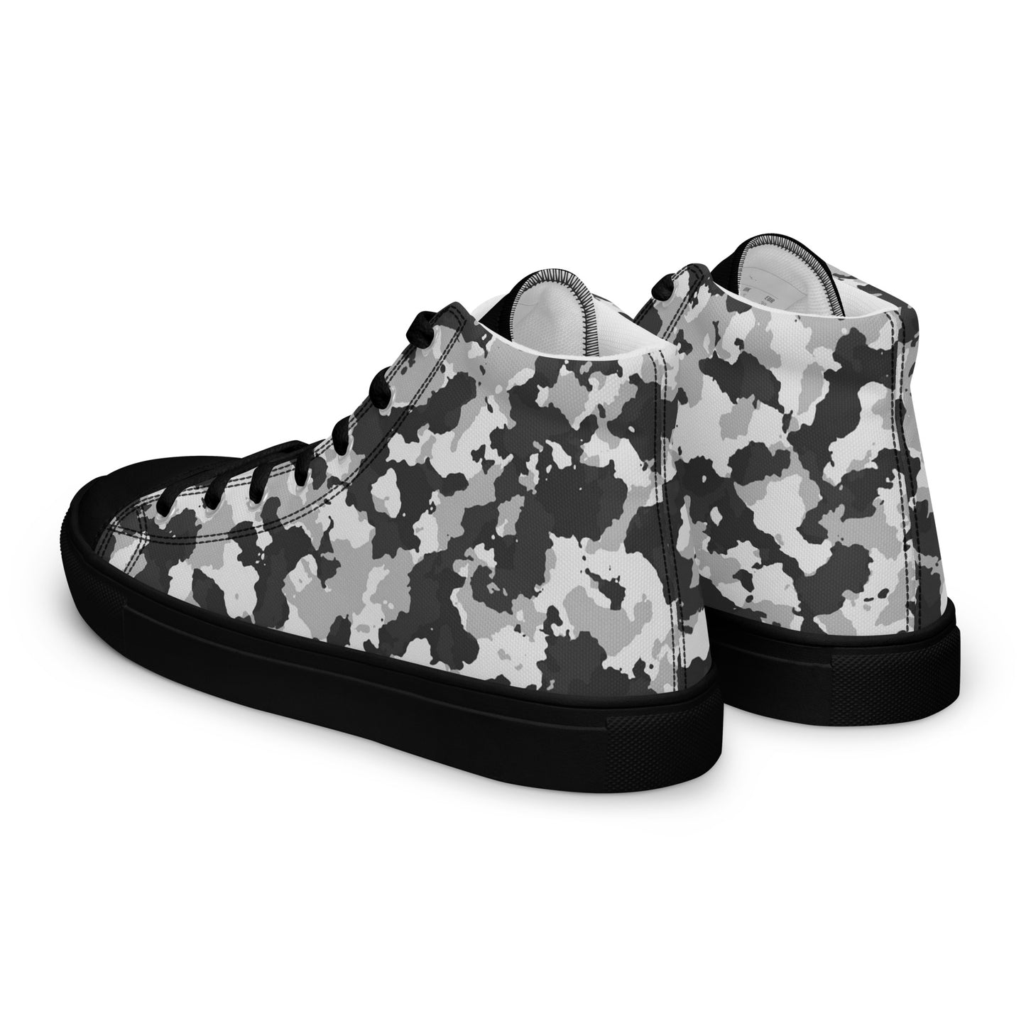 Camouflage Men’s high top canvas shoes