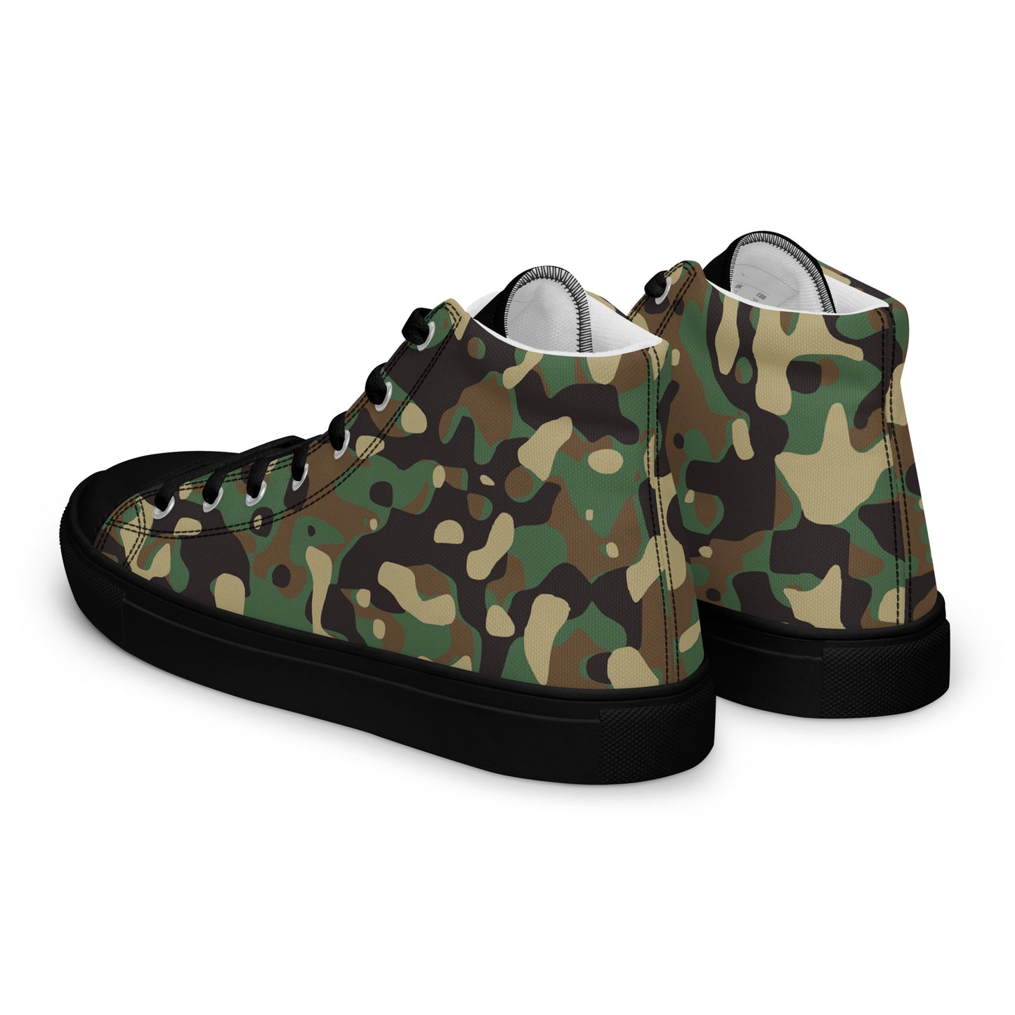 Army Men’s high top canvas shoes