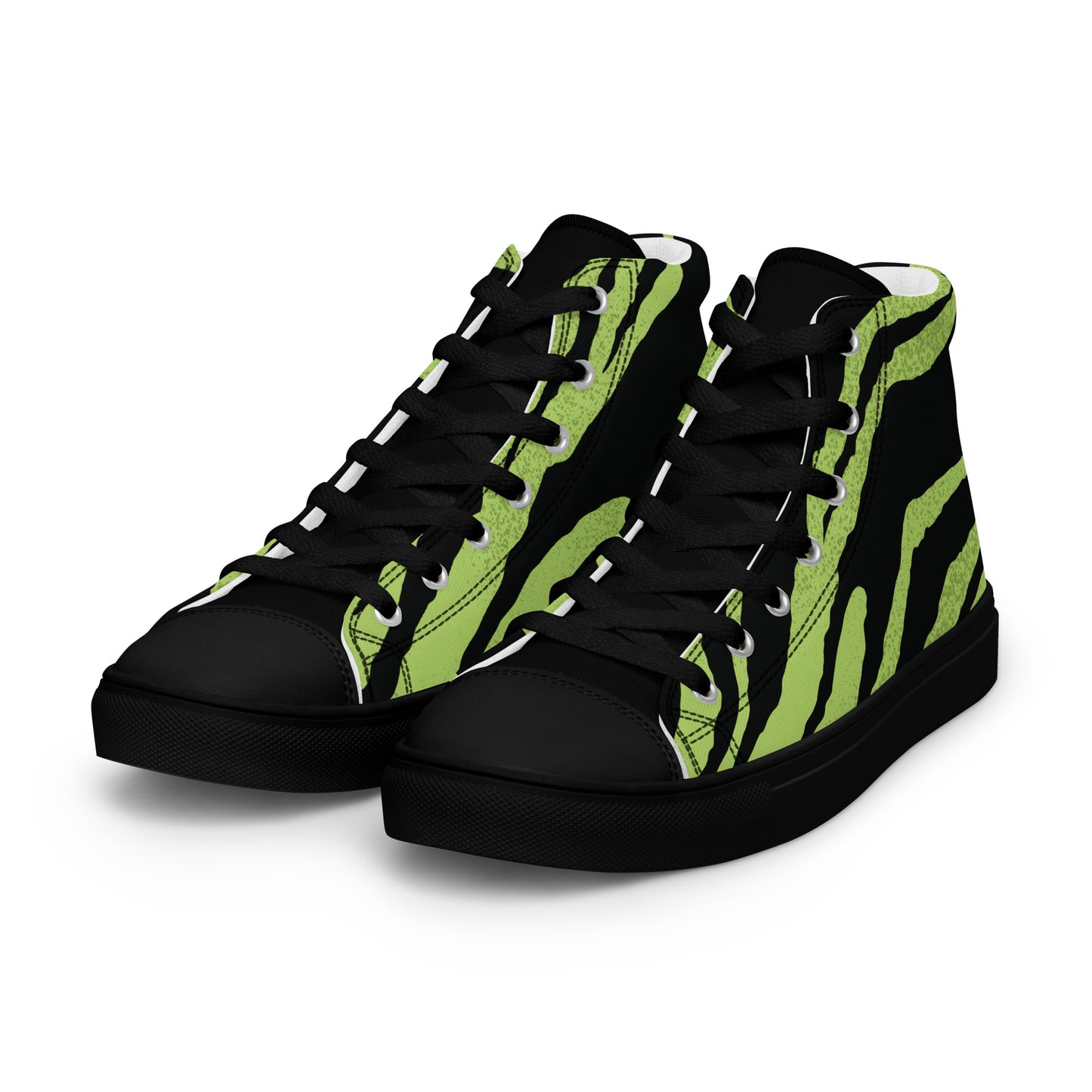 Green Tiger Men’s high top canvas shoes