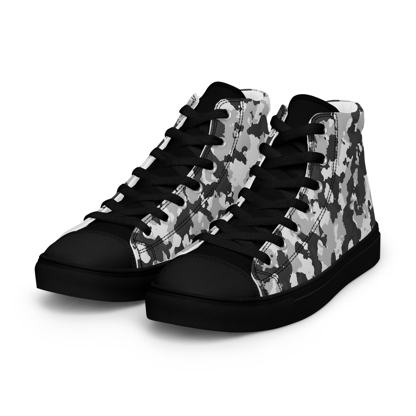 Camouflage Men’s high top canvas shoes