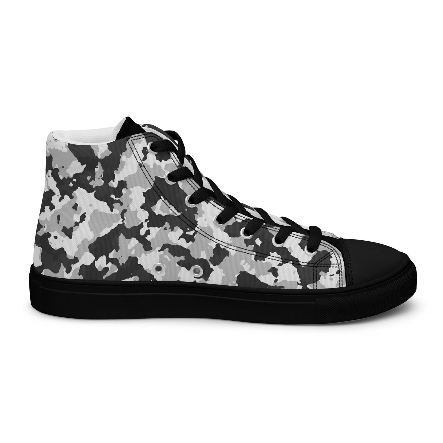 Camouflage Men’s high top canvas shoes