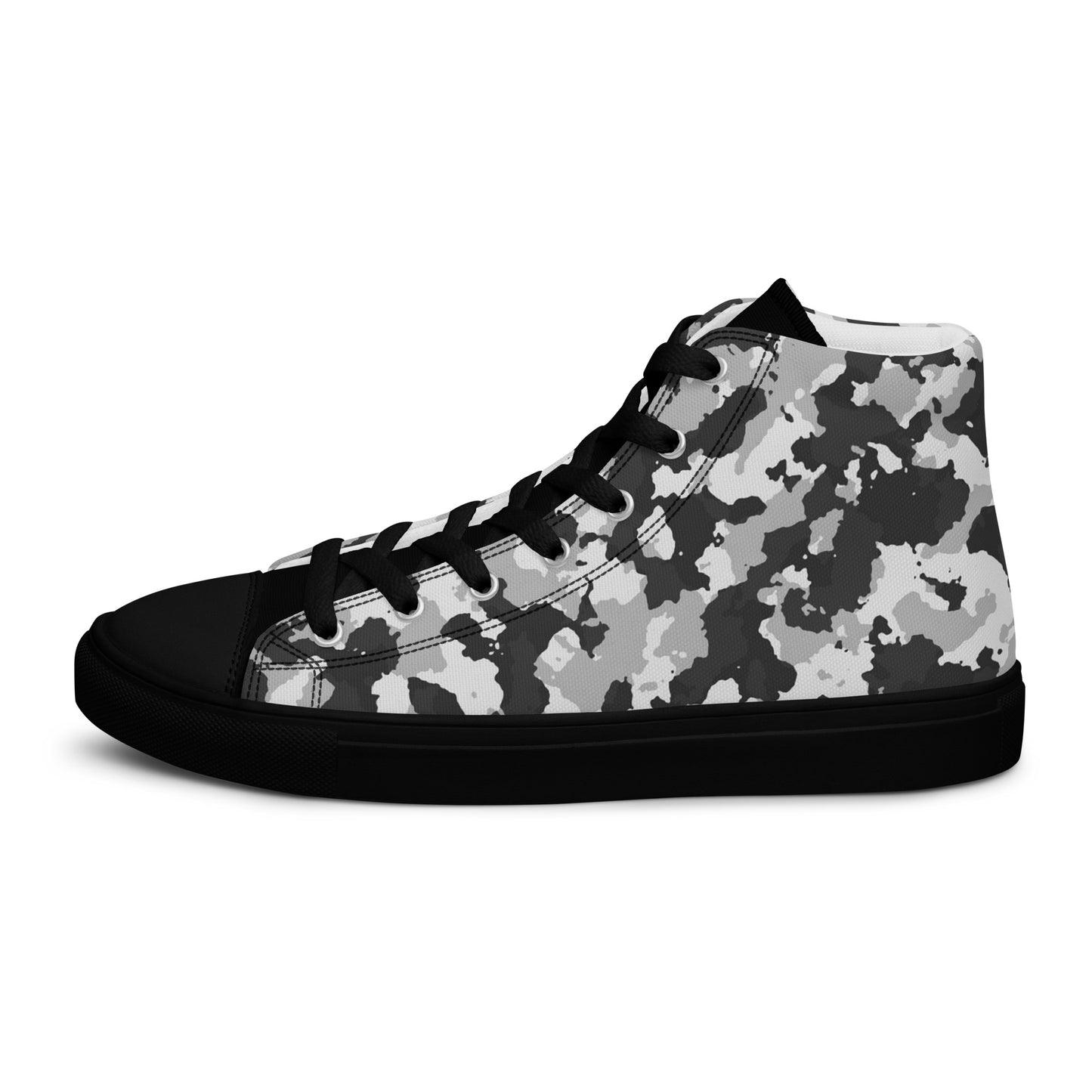 Camouflage Men’s high top canvas shoes