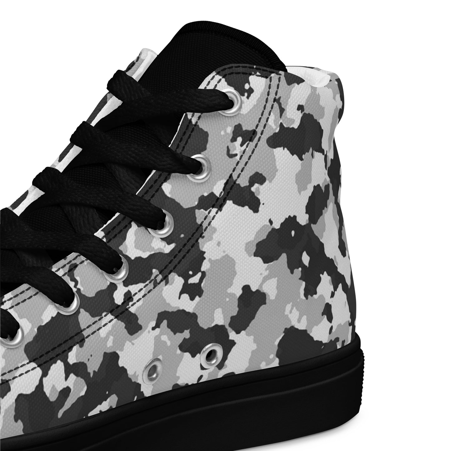 Camouflage Men’s high top canvas shoes