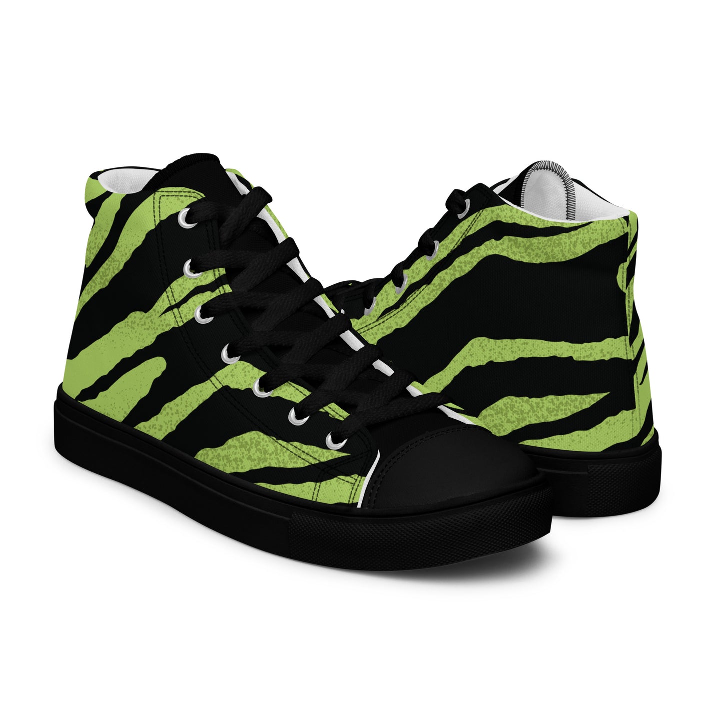 Green Tiger Men’s high top canvas shoes