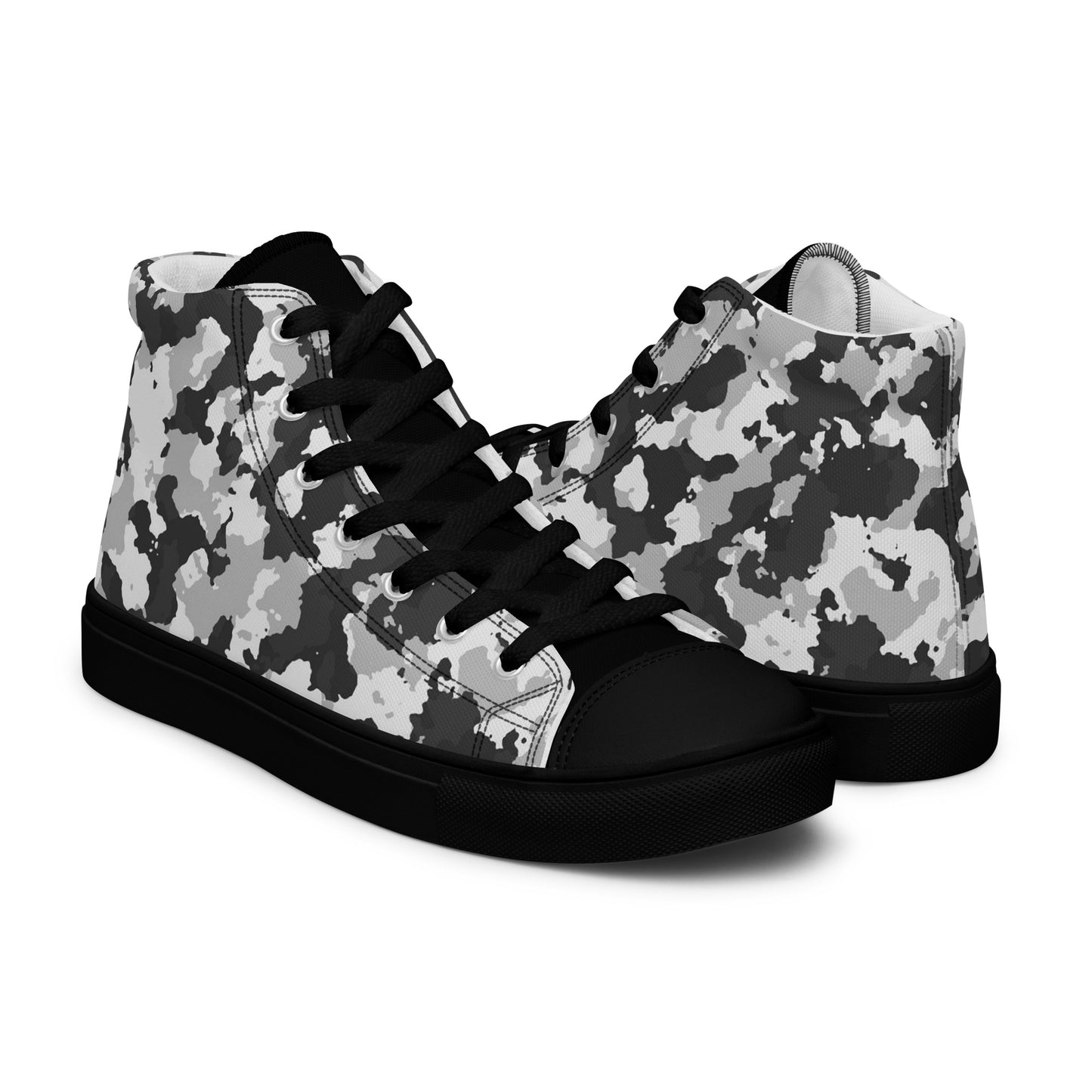 Camouflage Men’s high top canvas shoes