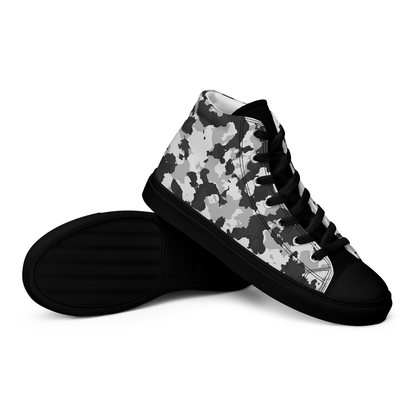 Camouflage Men’s high top canvas shoes