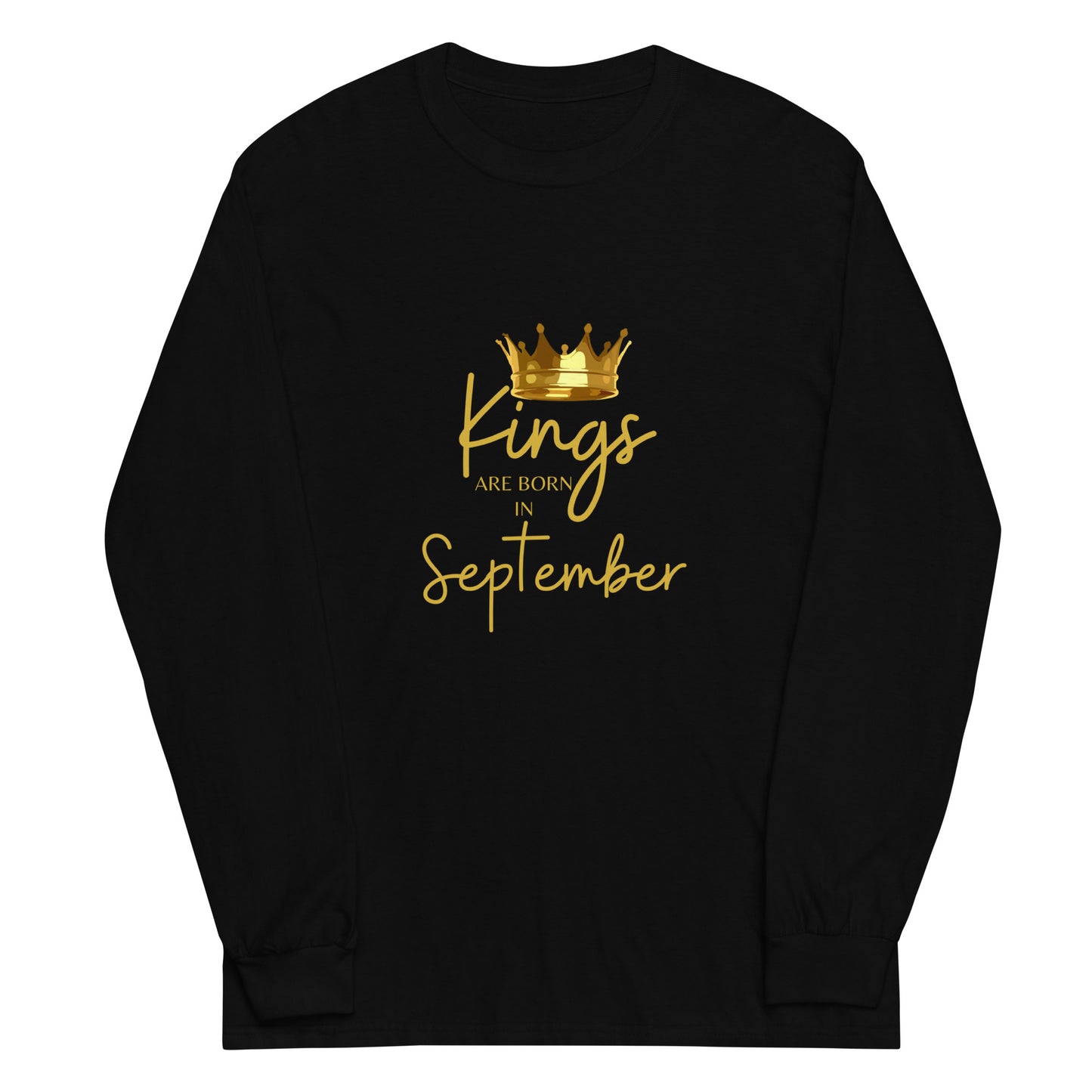 Kings Are Born In September Men’s Long Sleeve Shirt