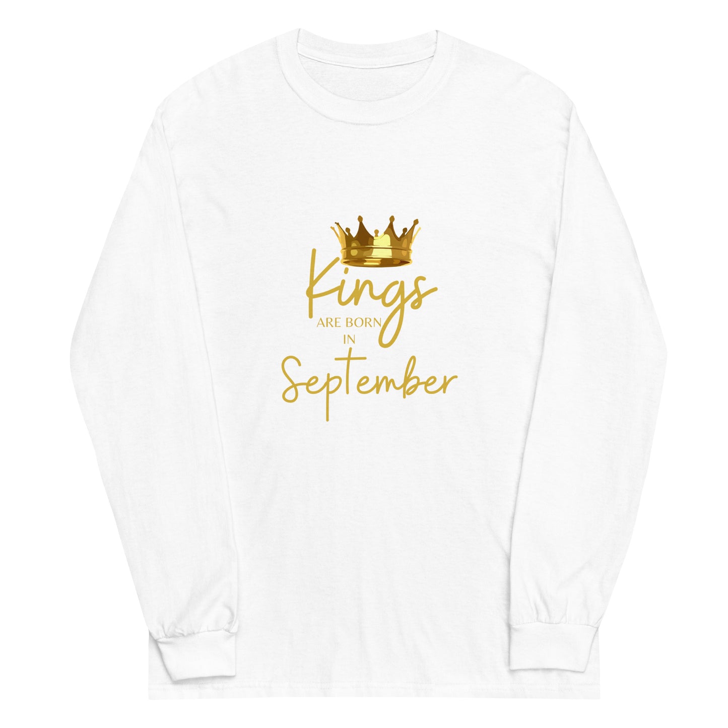 Kings Are Born In September Men’s Long Sleeve Shirt