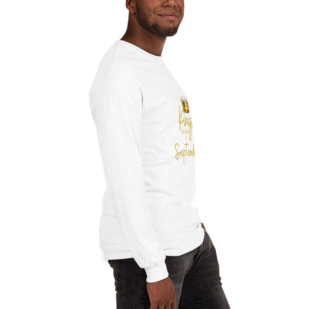 Kings Are Born In September Men’s Long Sleeve Shirt