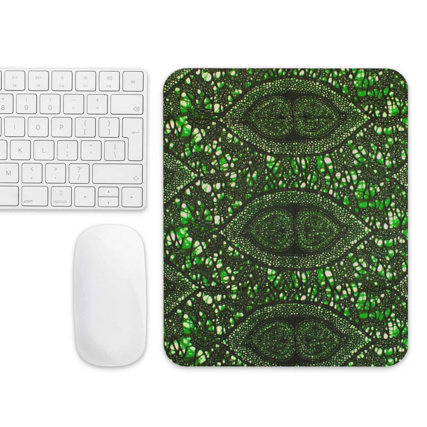 Green Peas Ankara Mouse pad