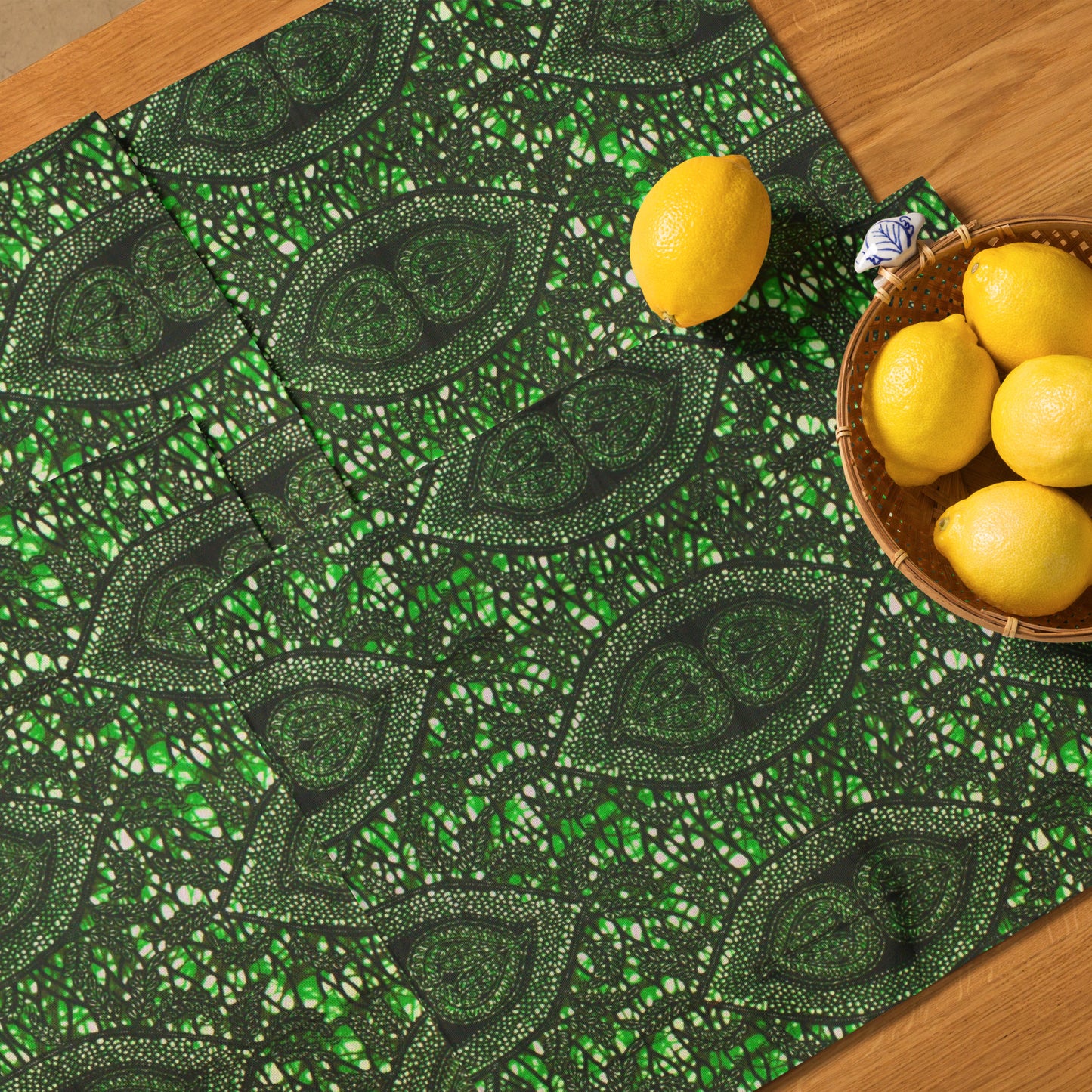 Green Peas Ankara Placemat Set