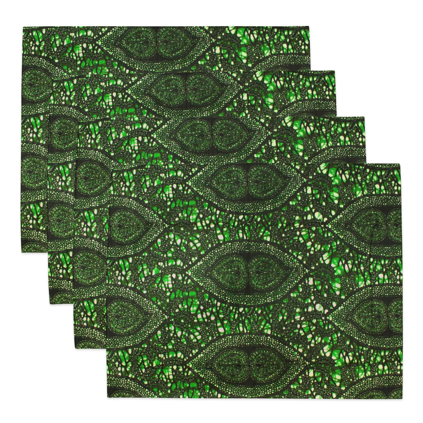 Green Peas Ankara Placemat Set