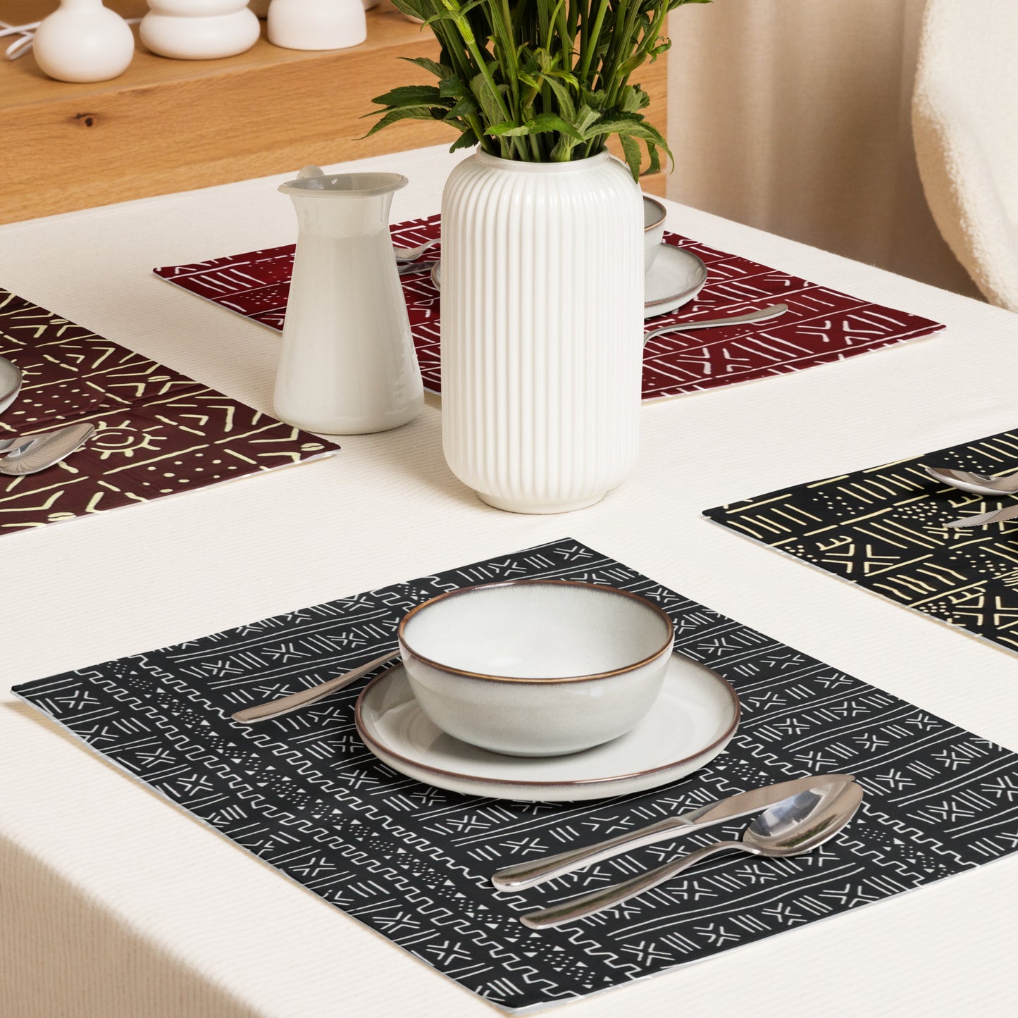 African Print Placemat Set