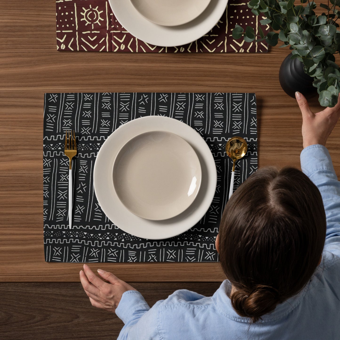 African Print Placemat Set