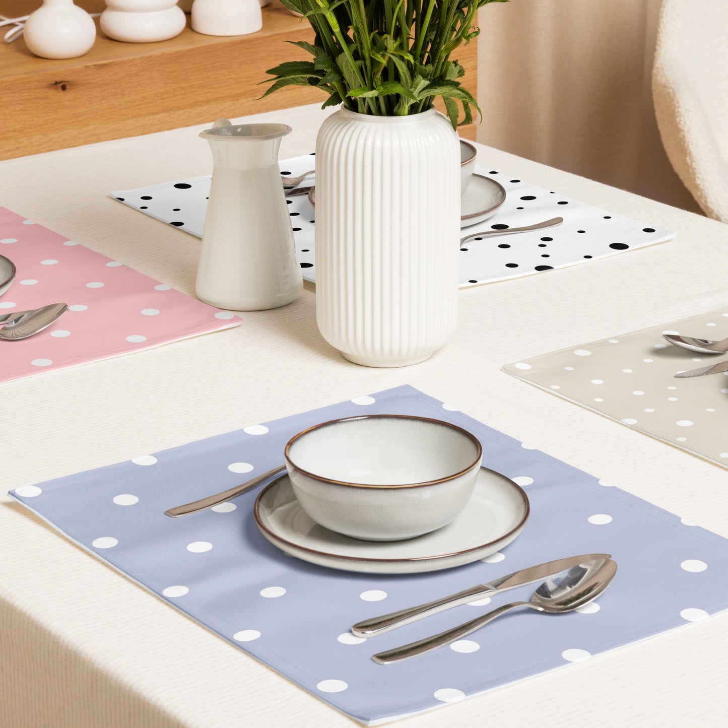 Polka Dot Placemat Set