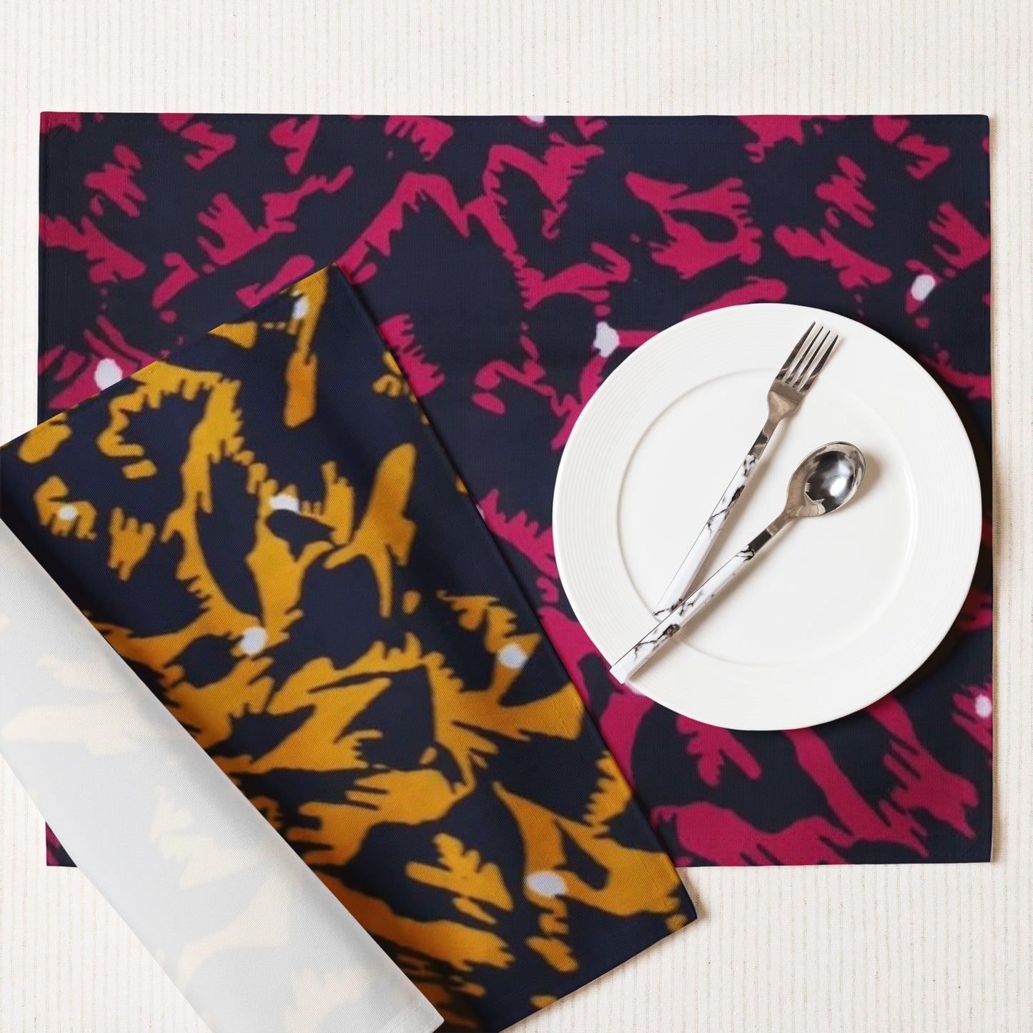 Leopard Print Placemat Set