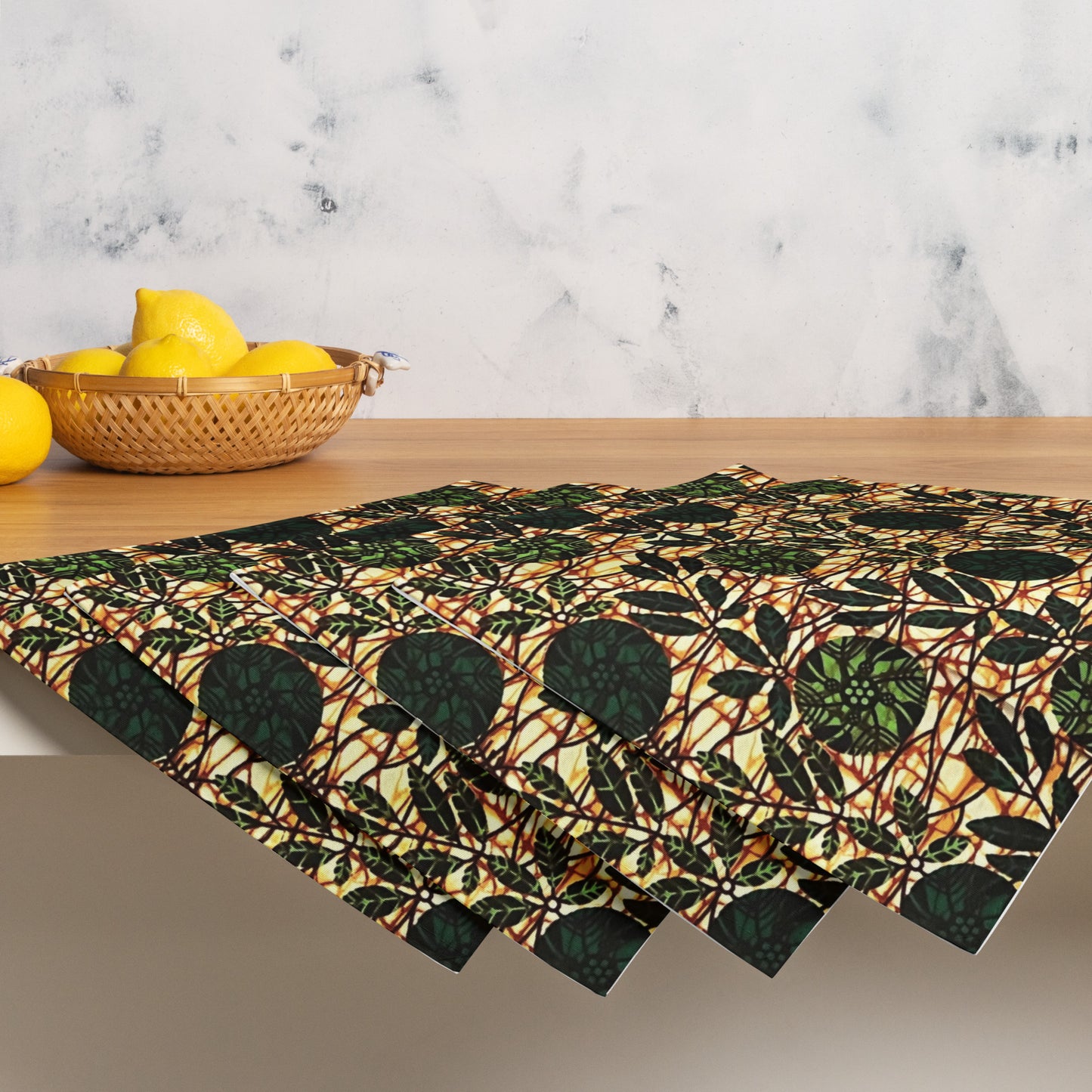 Green Leaf Placemat Set