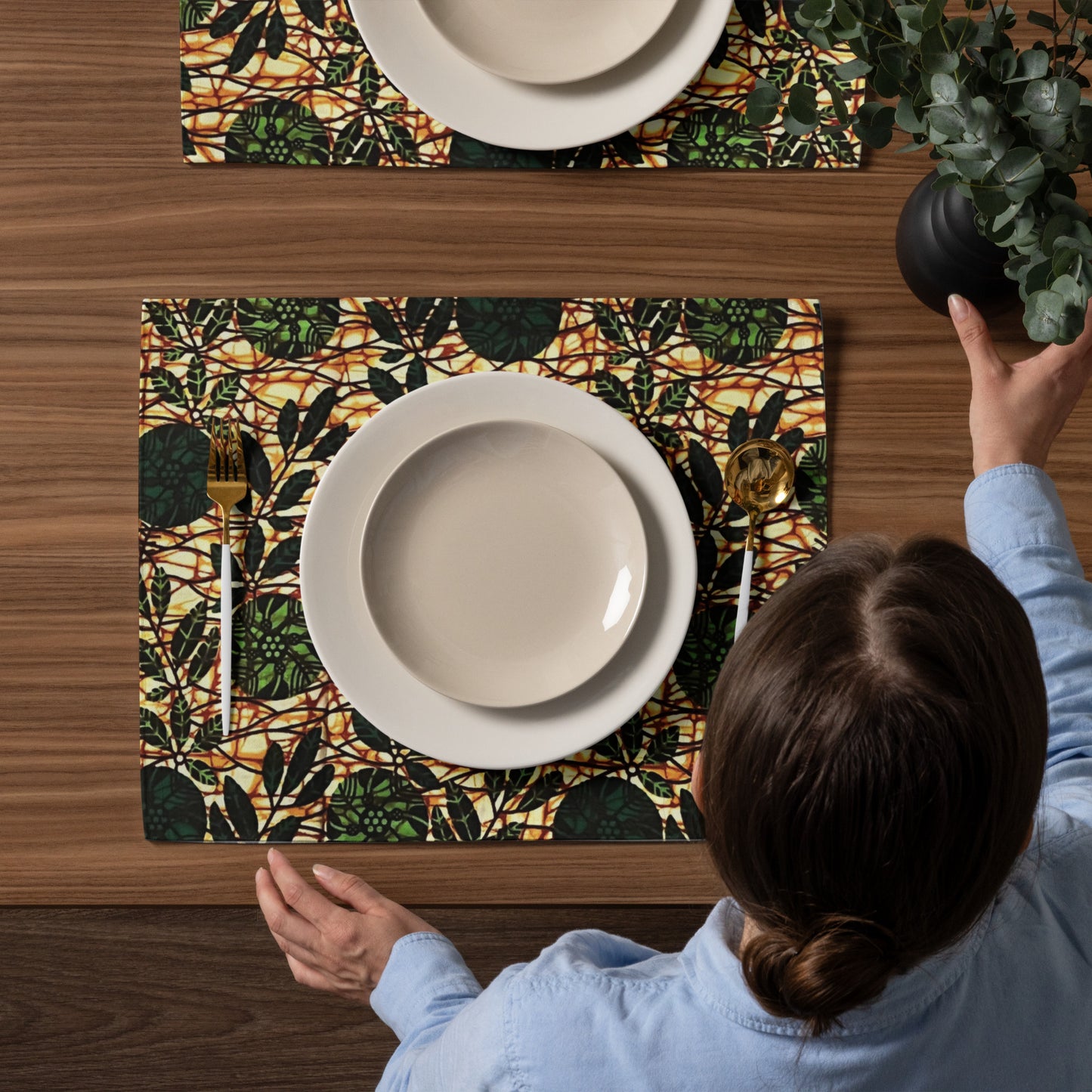 Green Leaf Placemat Set