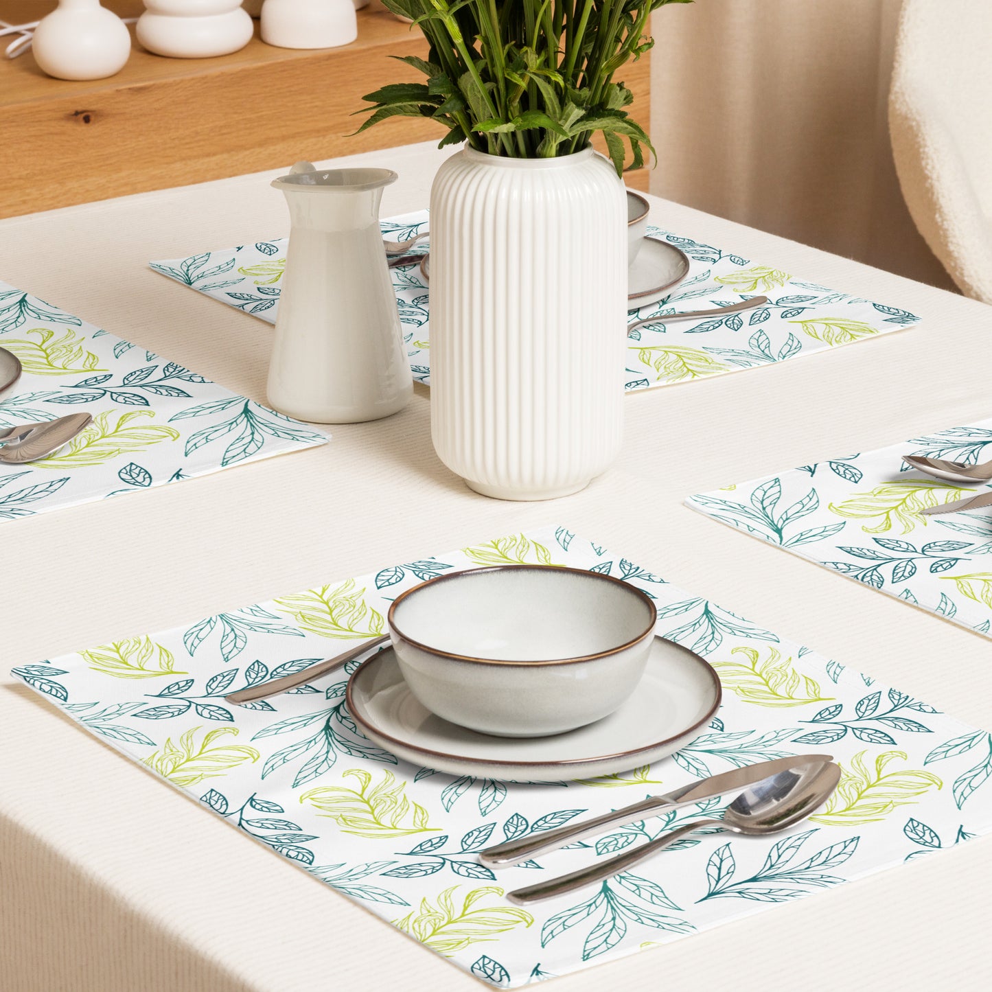 Light Leaves Placemat Set