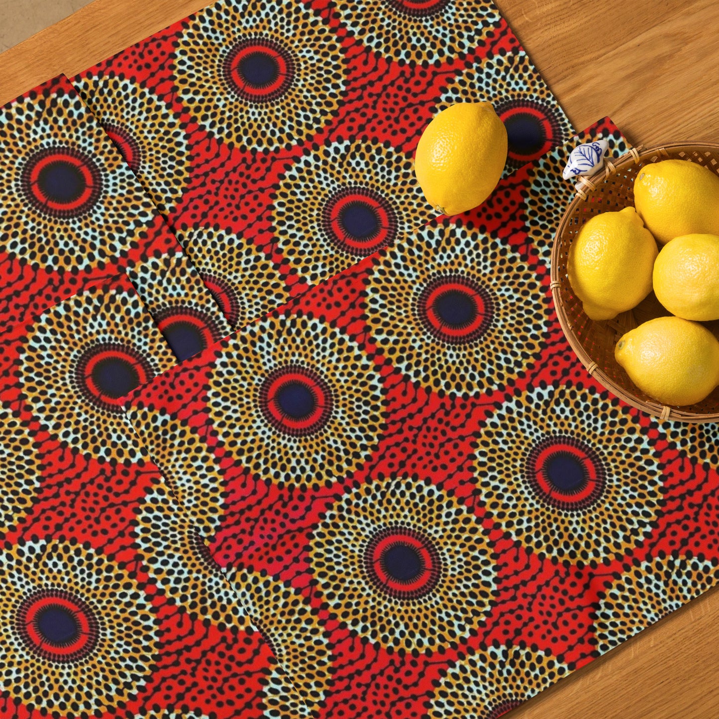 Red Mandela Placemat Set