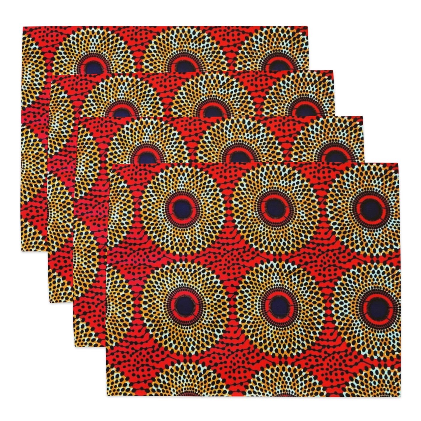 Red Mandela Placemat Set