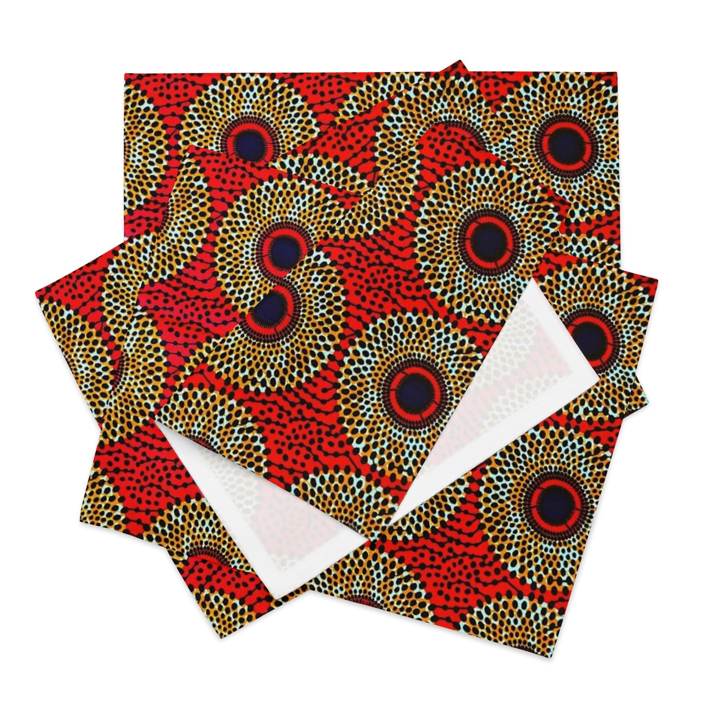 Red Mandela Placemat Set