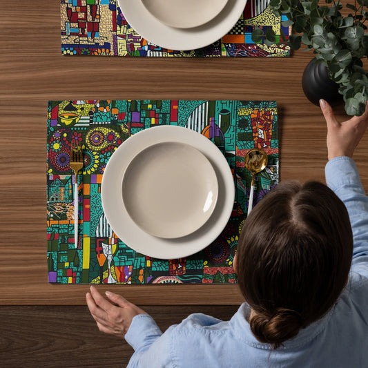 Colourful Artsy Placemat Set