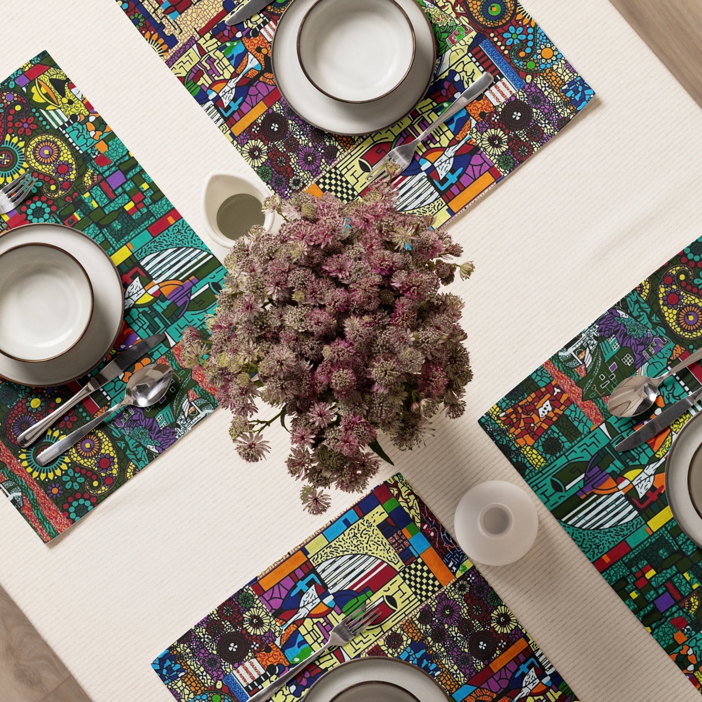 Colourful Artsy Placemat Set