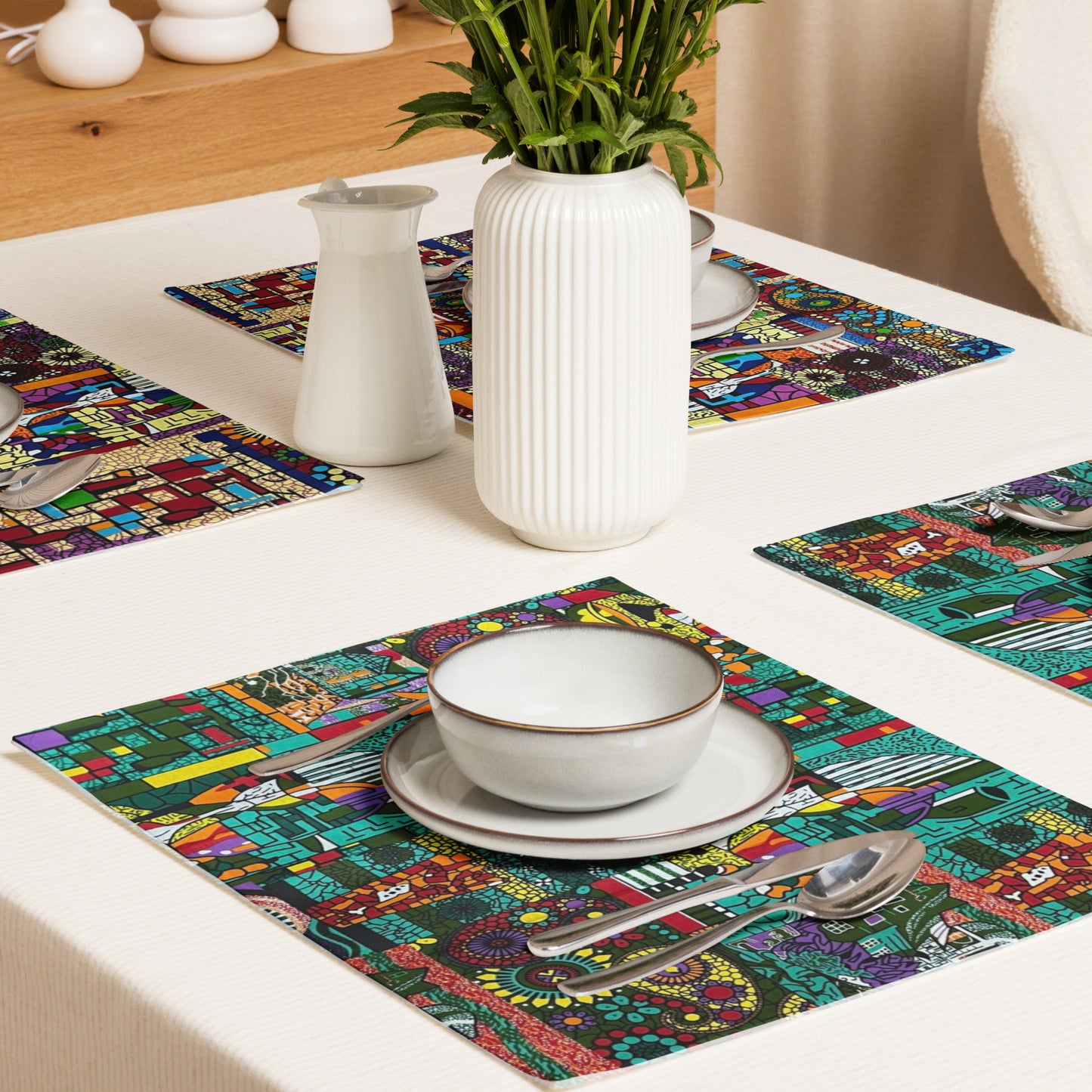 Colourful Artsy Placemat Set