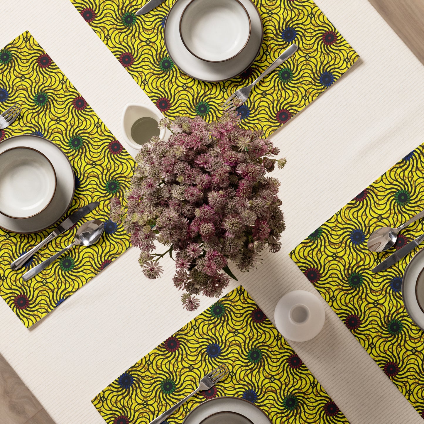 Multicolour Yellow Placemat Set