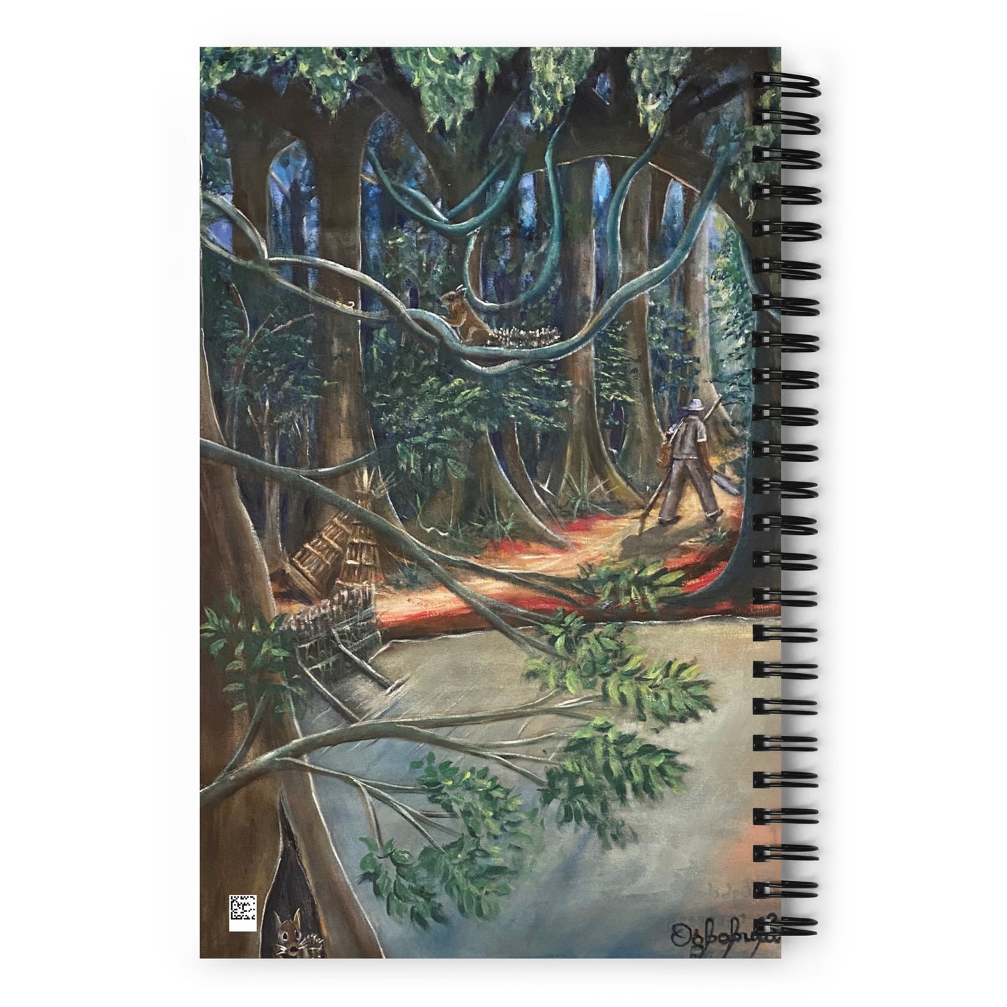 Fishing Tropical Forest Spiral Notebook