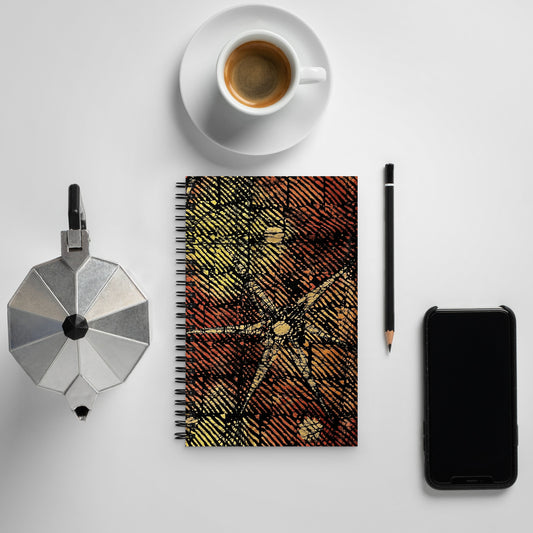 Yellow Aztec Ankara Spiral Notebook