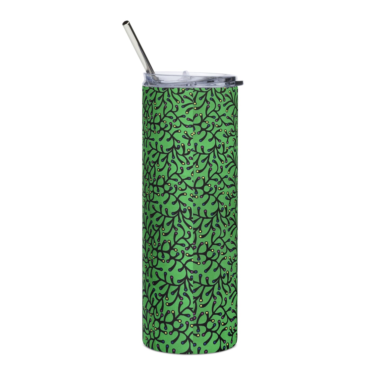 Green Dot Ankara Tumbler