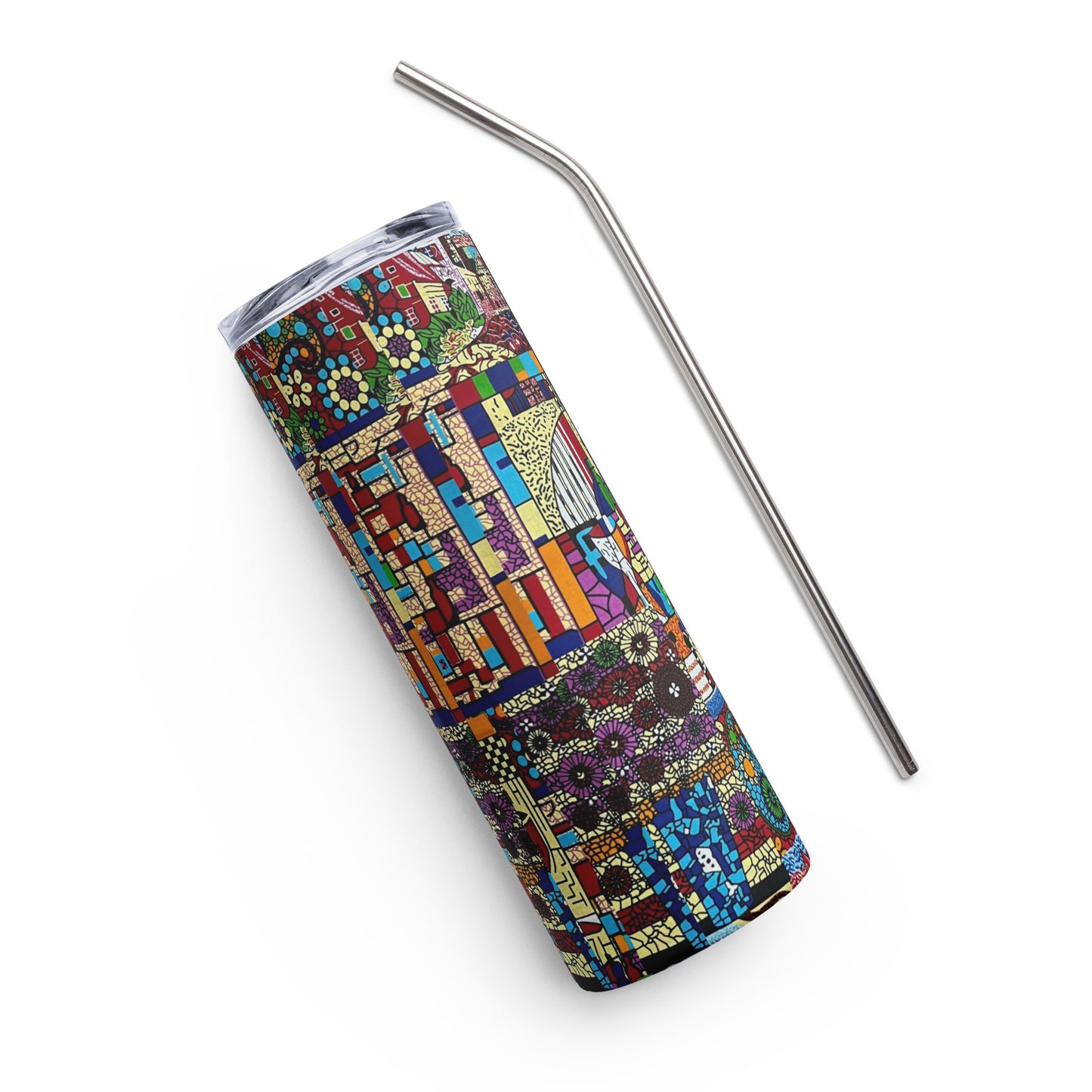 Colourful Artsy Ankara Tumbler