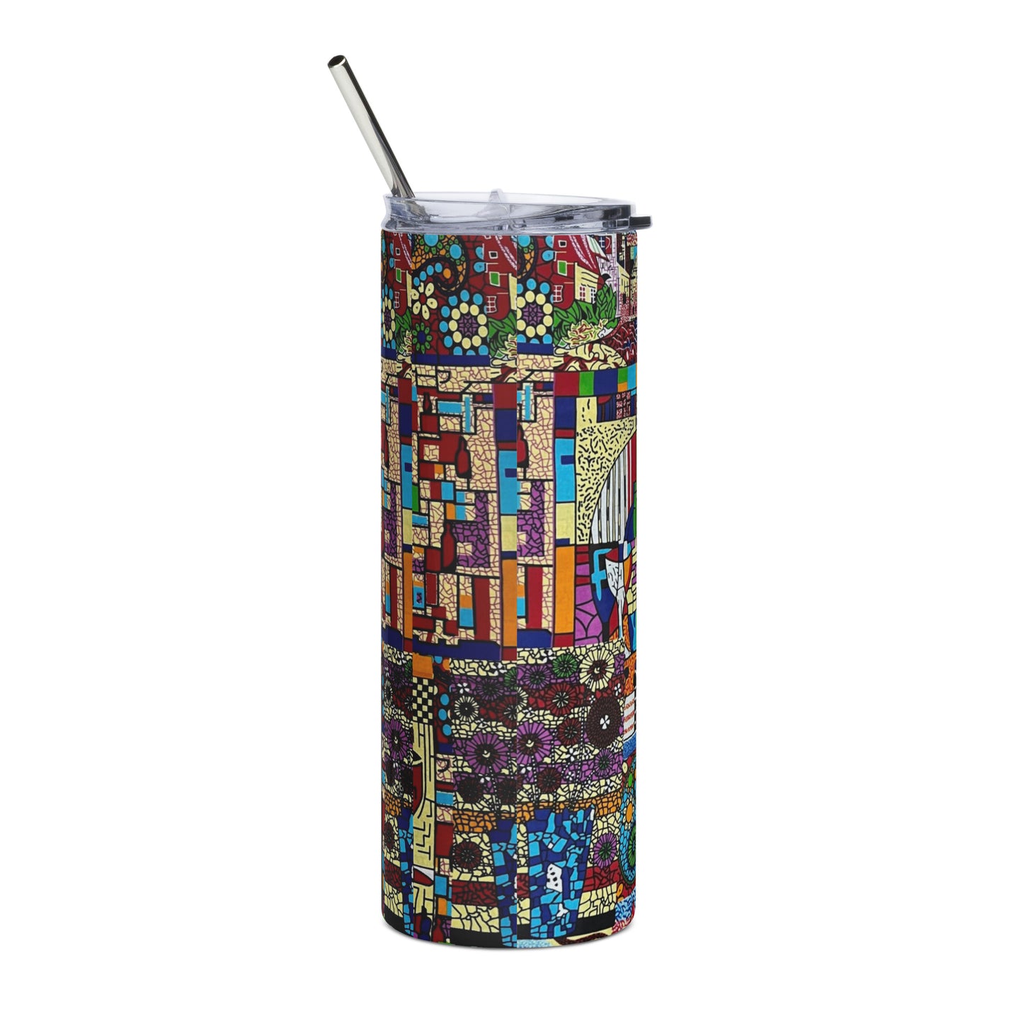 Colourful Artsy Ankara Tumbler