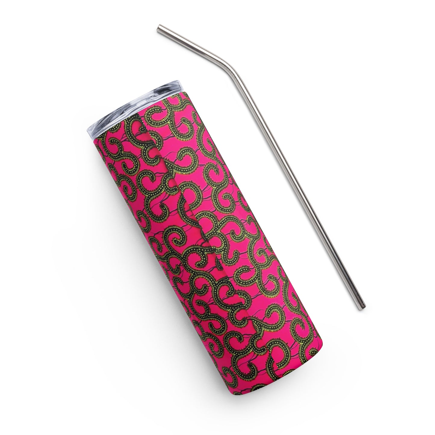 Pink Ankara Tumbler