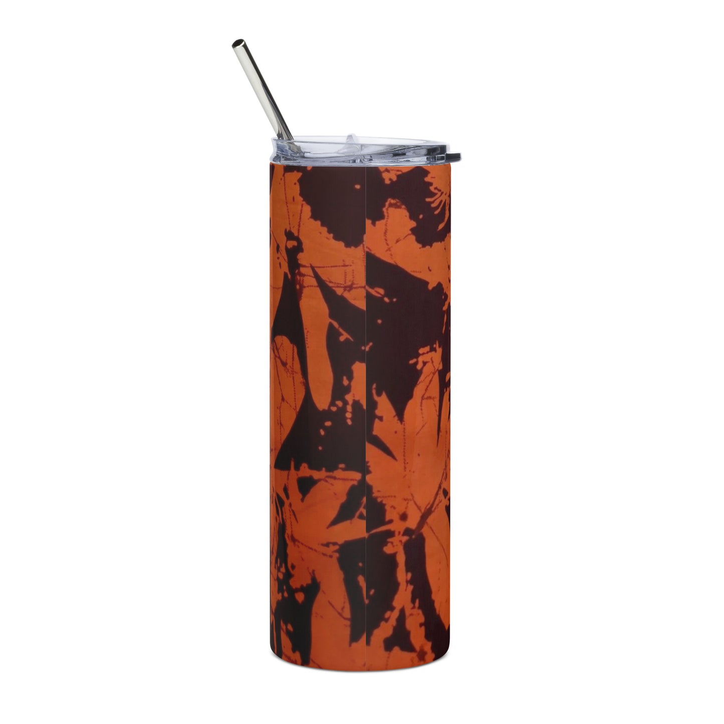 Orange Adire Tumbler