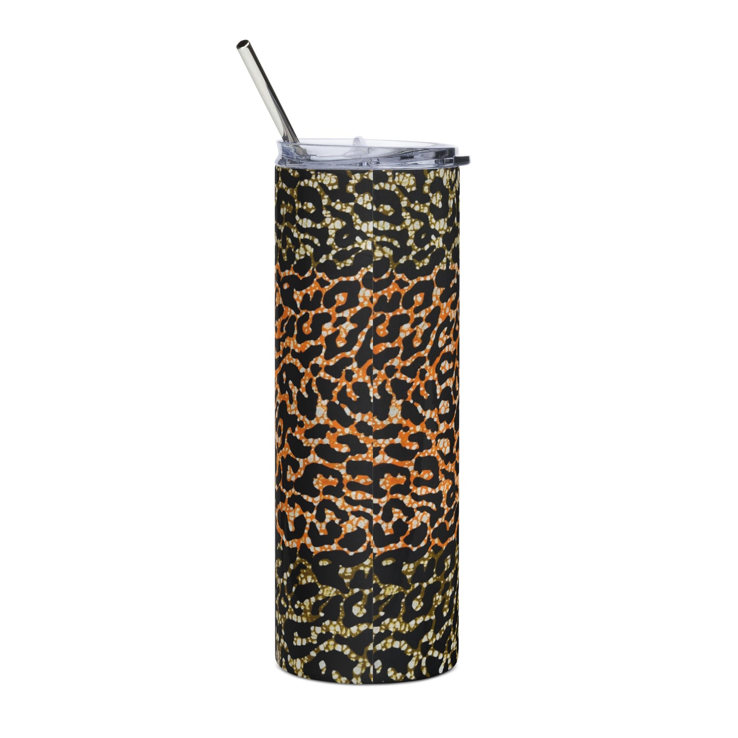 Green Orange Leopard Tumbler