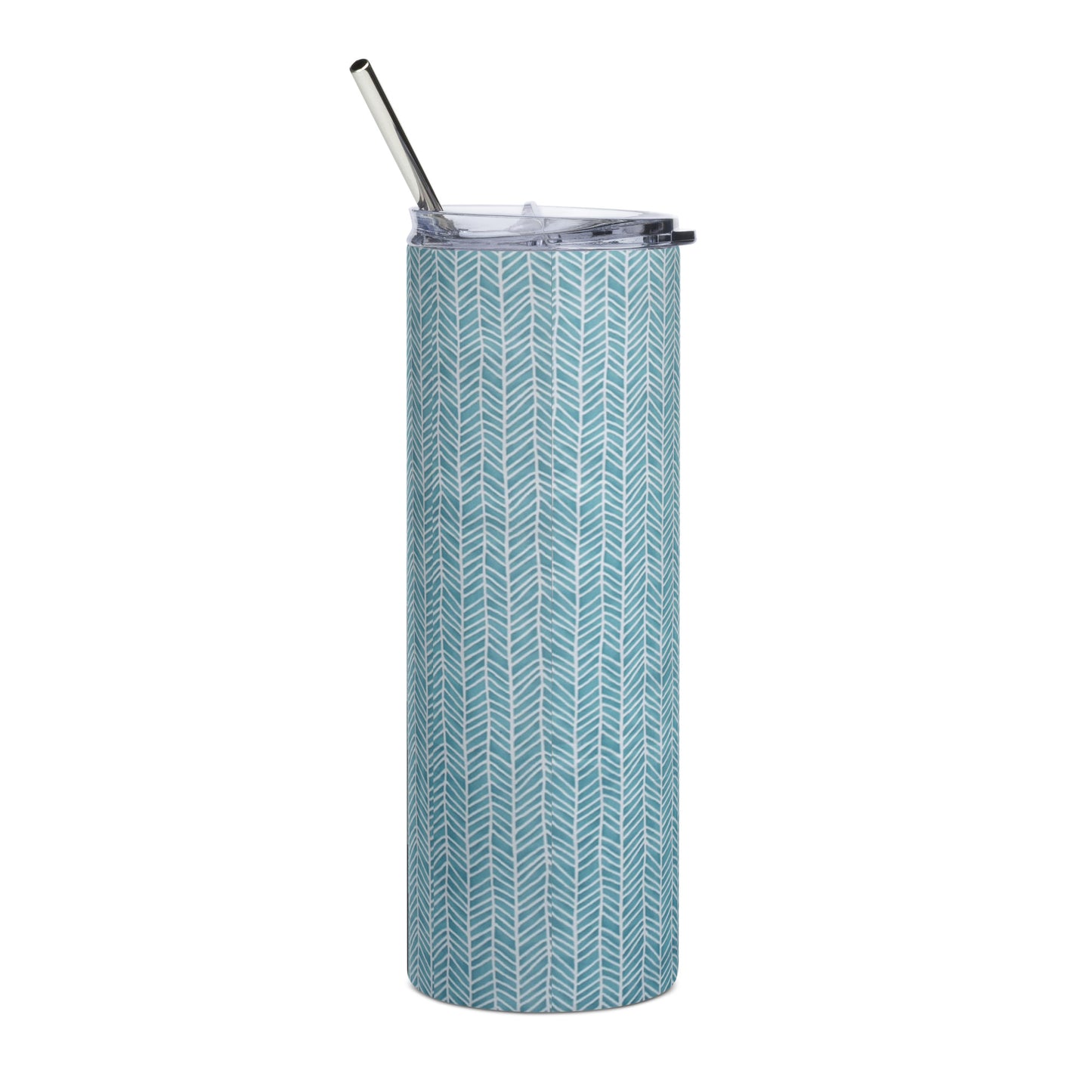 Aqua Chevron Tumbler