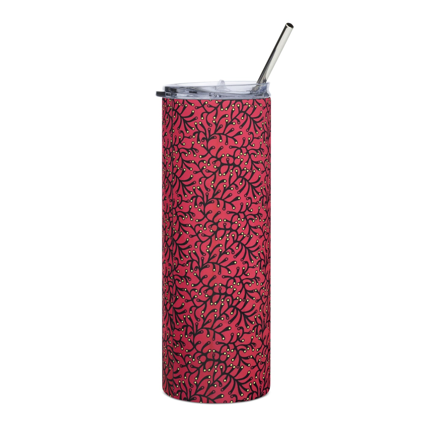 Red Dots Ankara Tumbler