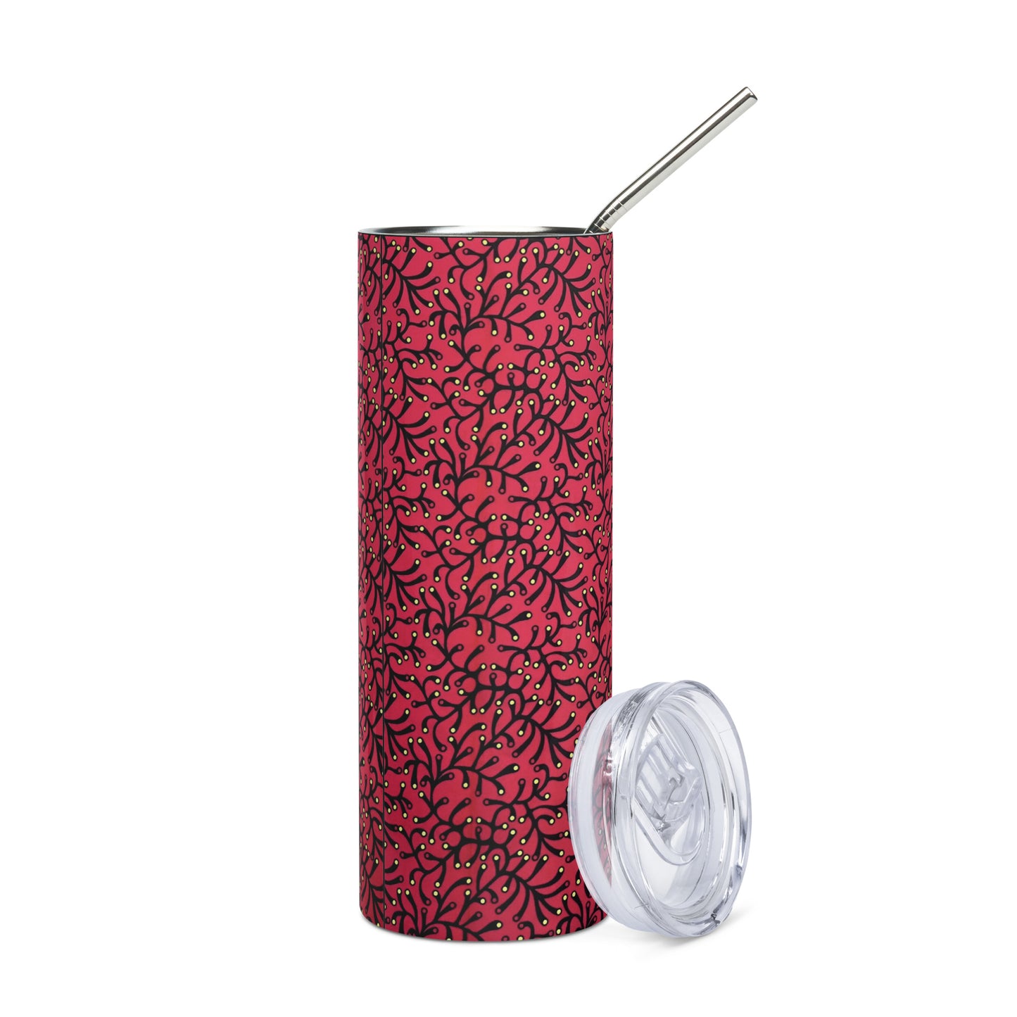 Red Dots Ankara Tumbler