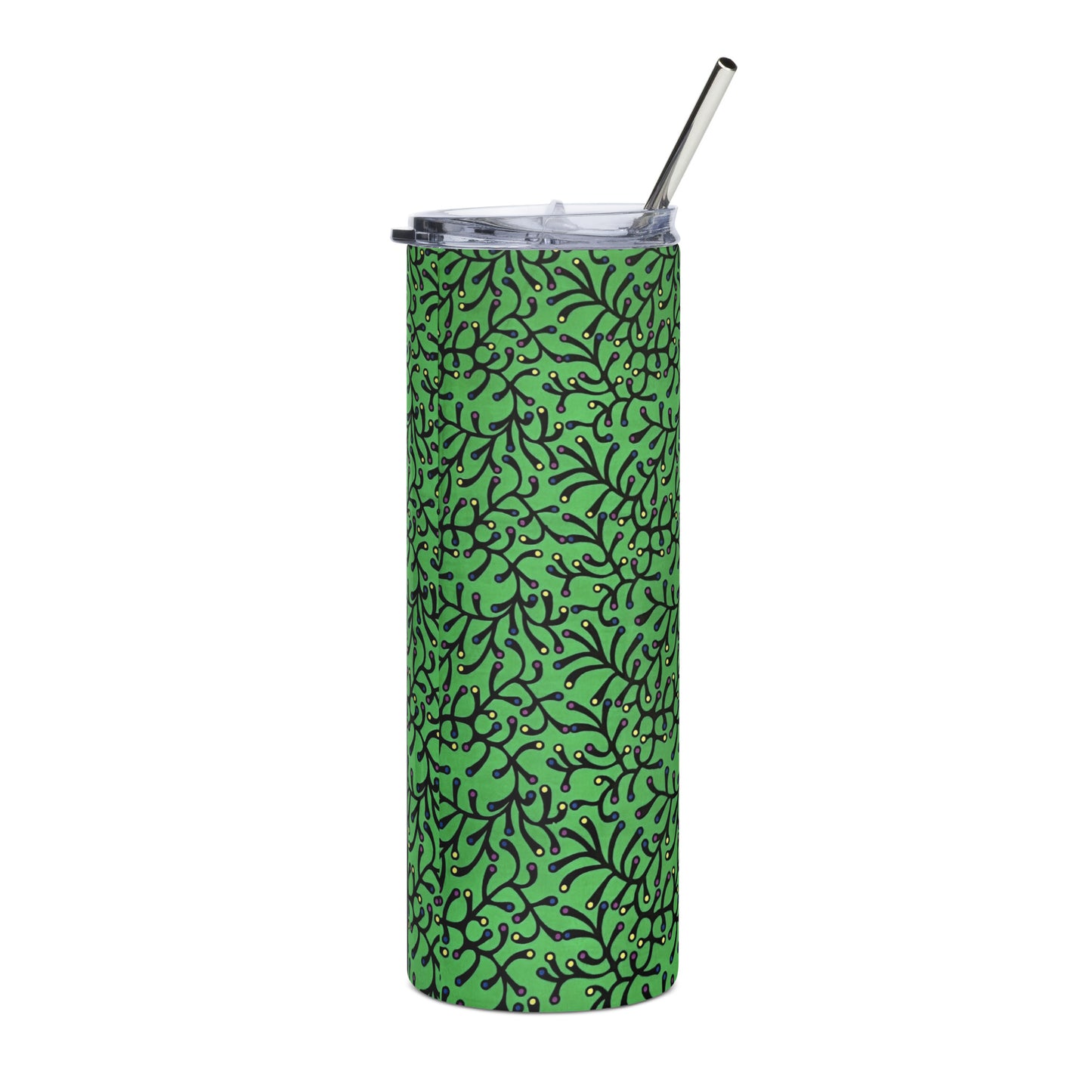 Green Dot Ankara Tumbler