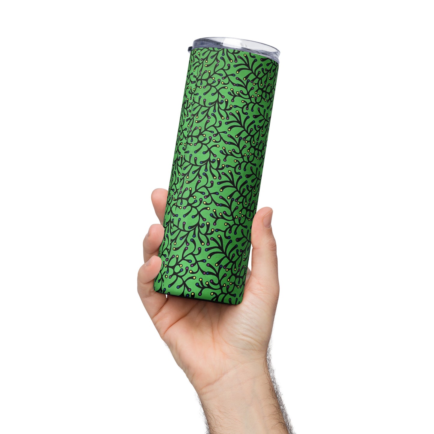 Green Dot Ankara Tumbler