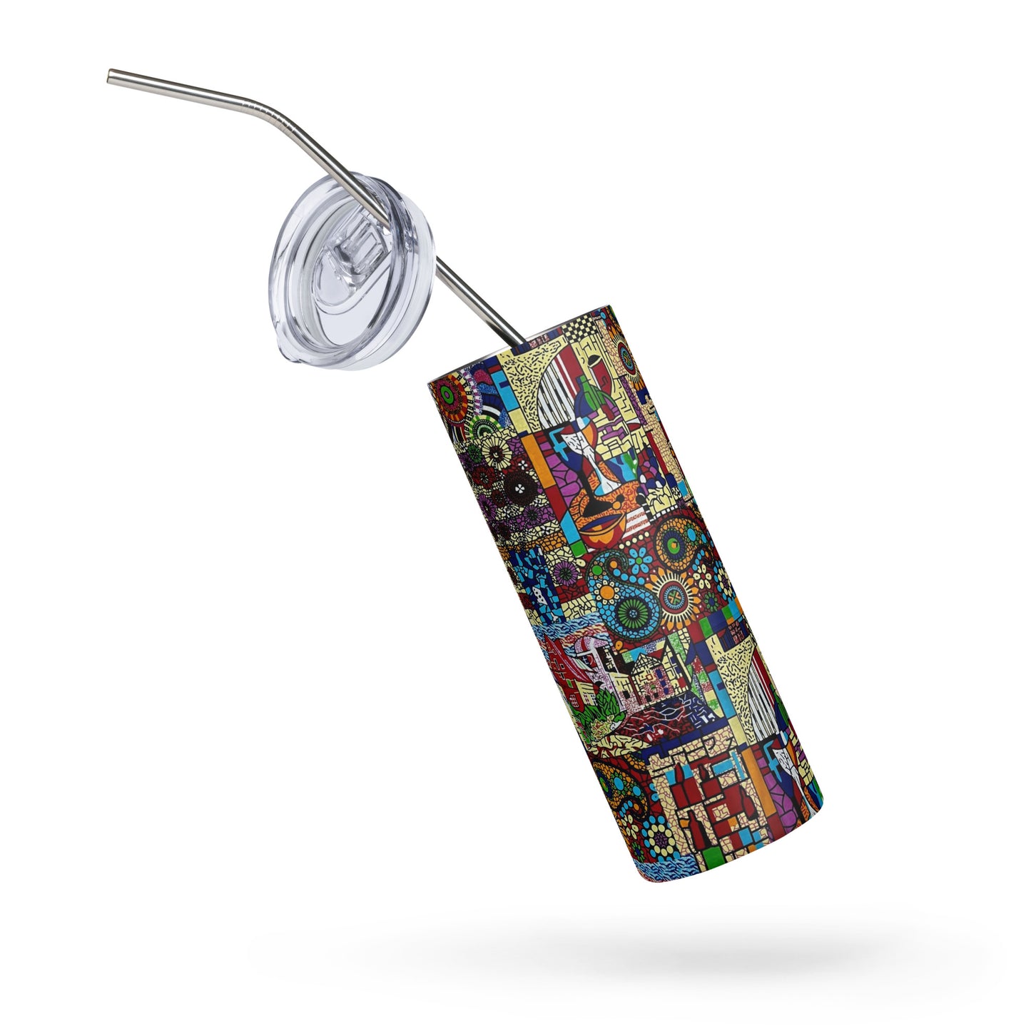 Colourful Artsy Ankara Tumbler