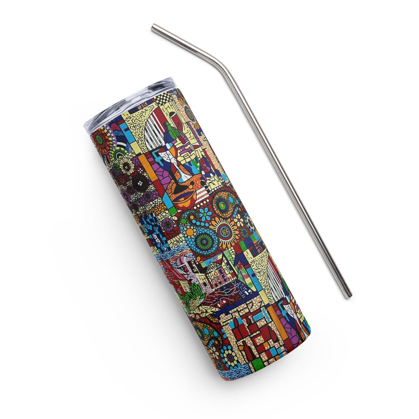 Colourful Artsy Ankara Tumbler