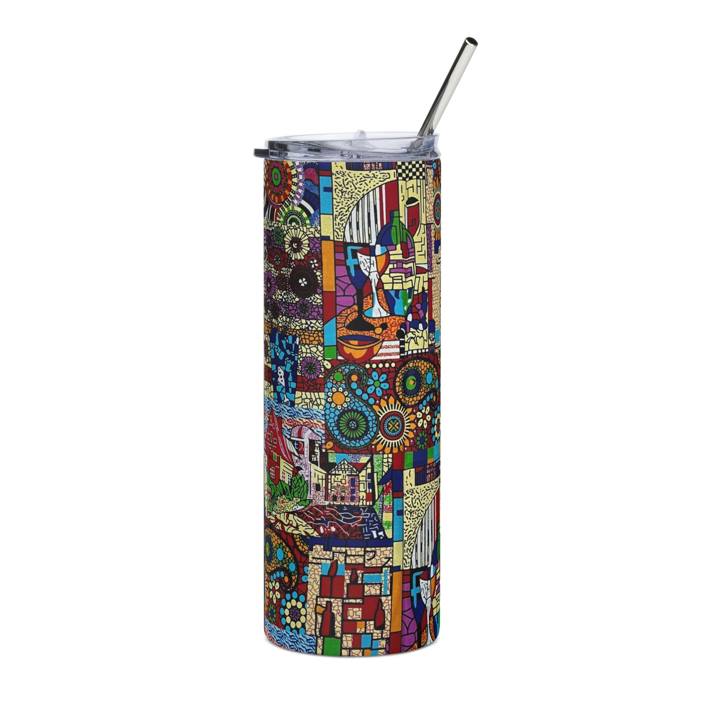 Colourful Artsy Ankara Tumbler