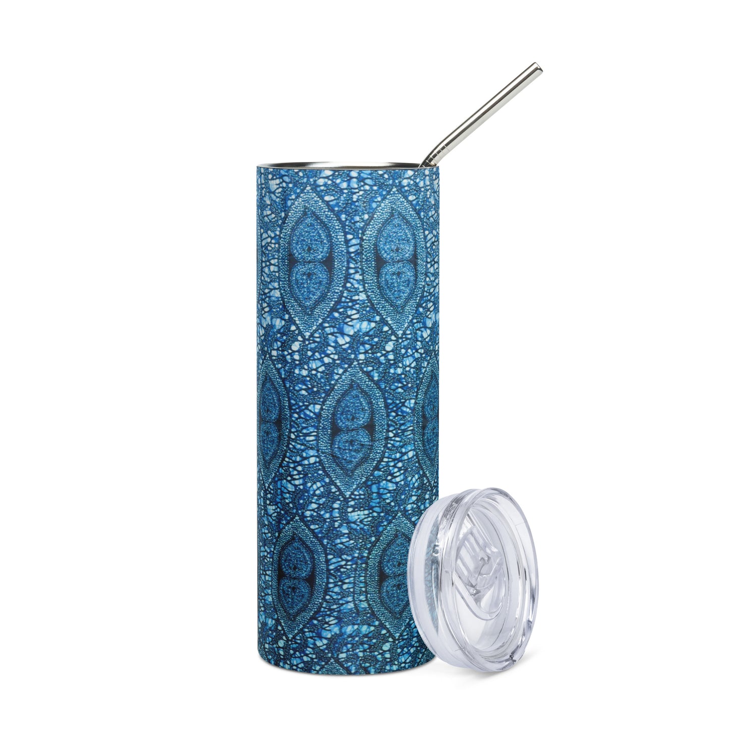 Blue Peas Ankara Tumbler