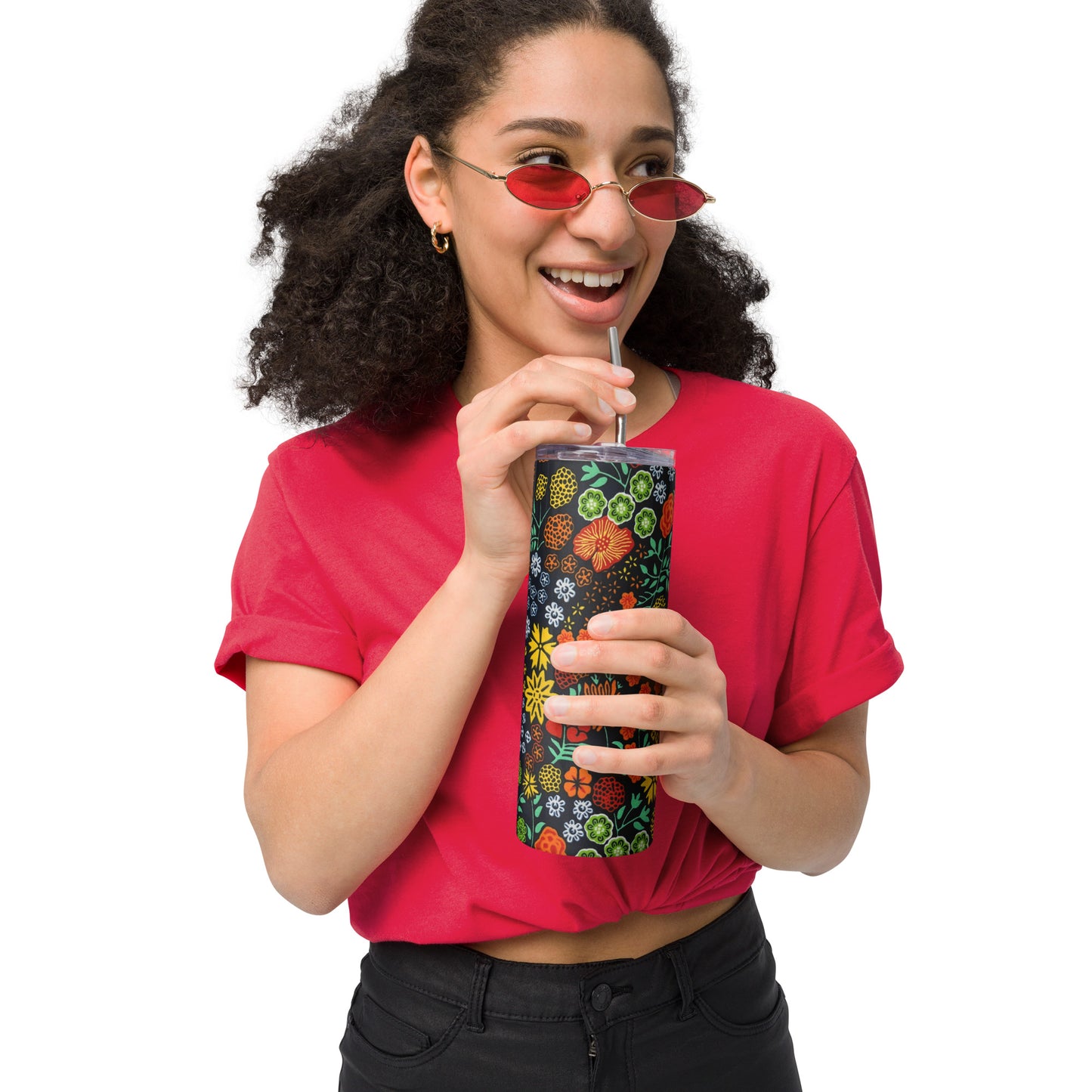 Multicolour Floral Tumbler