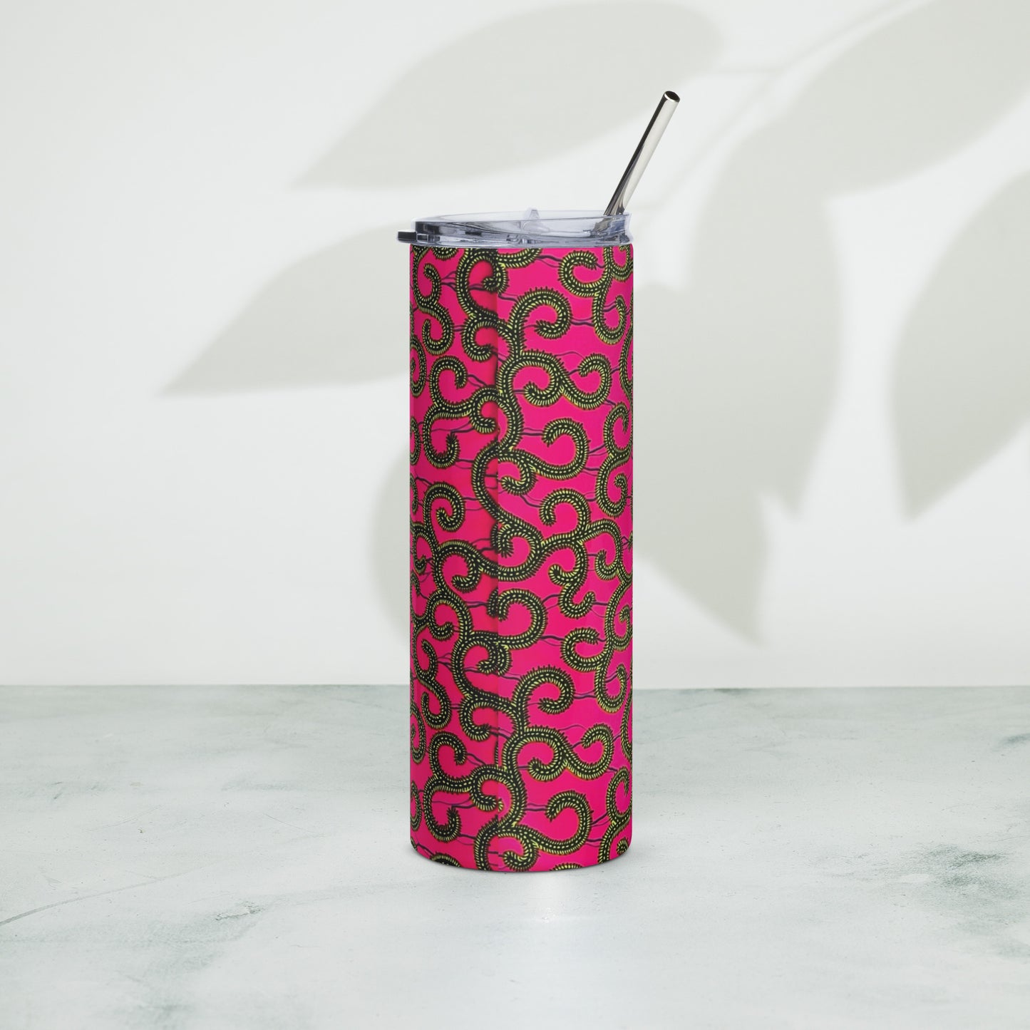 Pink Ankara Tumbler